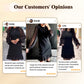 🔥Round neck dresses with plain rhinestones for women