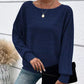 ⏰Women's Soft Solid Batwing Sleeve Pullover Long Sleeve Top