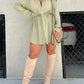 🔥Women's Solid Color Long Sleeve Shirt Dress