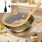 ⏳Time-limited Special⏰12in Titanium Alloy Non-Stick Pot with Lid