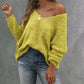 ✨Women's Off-the-Shoulder Sweater Loose Lightweight Pullover Top
