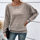 ⏰Women's Soft Solid Batwing Sleeve Pullover Long Sleeve Top