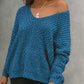 ✨Women's Off-the-Shoulder Sweater Loose Lightweight Pullover Top