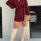 🔥Women's Solid Color Long Sleeve Shirt Dress