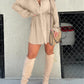 🔥Women's Solid Color Long Sleeve Shirt Dress