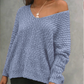✨Women's Off-the-Shoulder Sweater Loose Lightweight Pullover Top