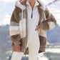 2025 new contrasting-color cotton jacket