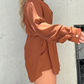 🔥Women's Solid Color Long Sleeve Shirt Dress