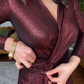 🌸Autumn Special 🌸 V-neck gathered wrap dress with slit hem design
