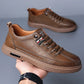 Italian handmade leather shoes, breathable casual shoes
