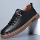 Italian handmade leather shoes, breathable casual shoes