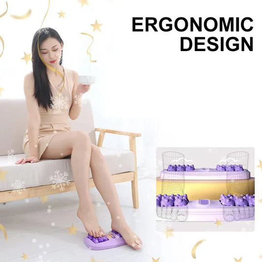 🎁Gift Idea Hot sale 50% OFF🔥 Portable Double Foot Massage Roller 🦶😌