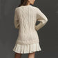 Women's Cable-Knit Mini Sweater Dress