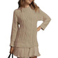 Women's Cable-Knit Mini Sweater Dress