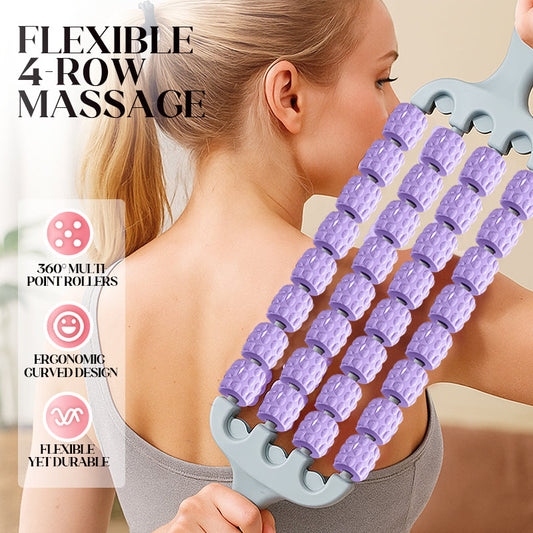 ⏳Time-limited 50% OFF⏰Flexible 4-Row Massage Stick Roller Stick