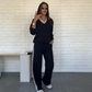 🍂Women's Long Sleeve Lapel Top & Pants Set – Versatile Style, Fits Work Meetings & Weekend Gatherings